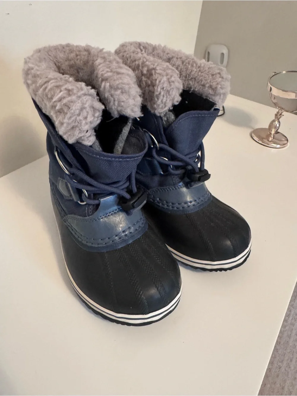 Sorel Kids Navy and Black Insulated Snow Boots